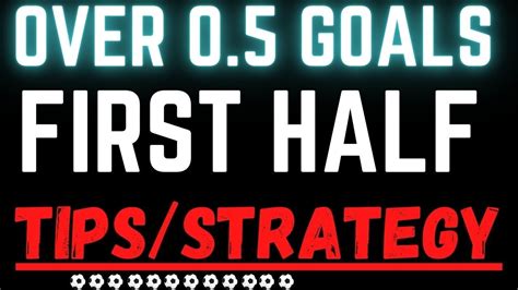 First Half Over 0.5 Goals Goals for August 28, 2024 .